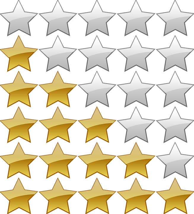 five stars - pixabay