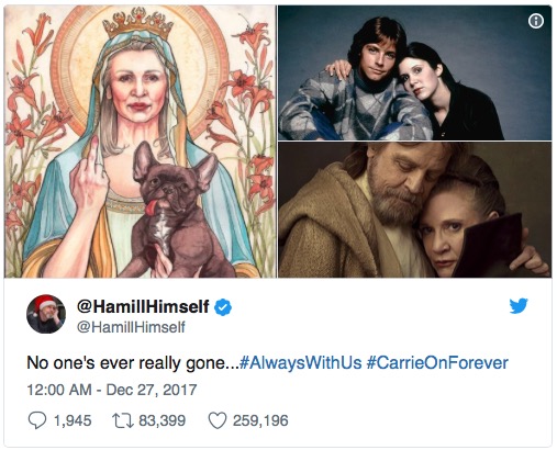 Mark Hammill - Carrie Fisher Tribute