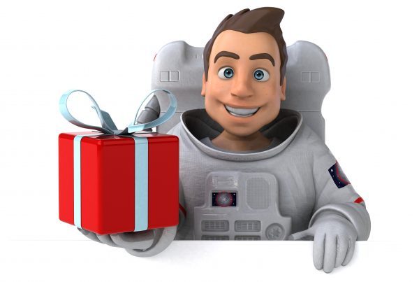 astronaut holiday - deposit photos