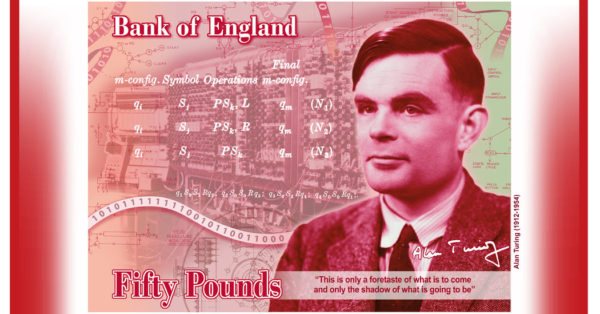 Alan Turing To Be Added To 50 Pound Note