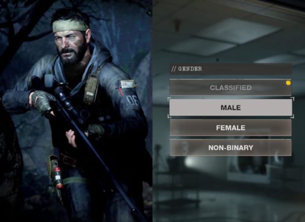 Call of Duty - non-binary