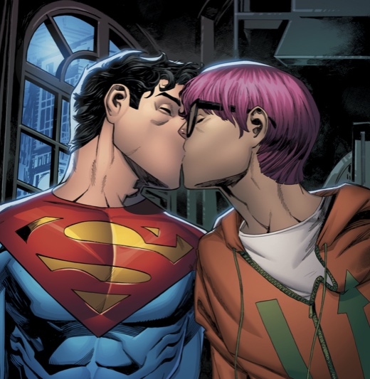 bisexual Superman kiss